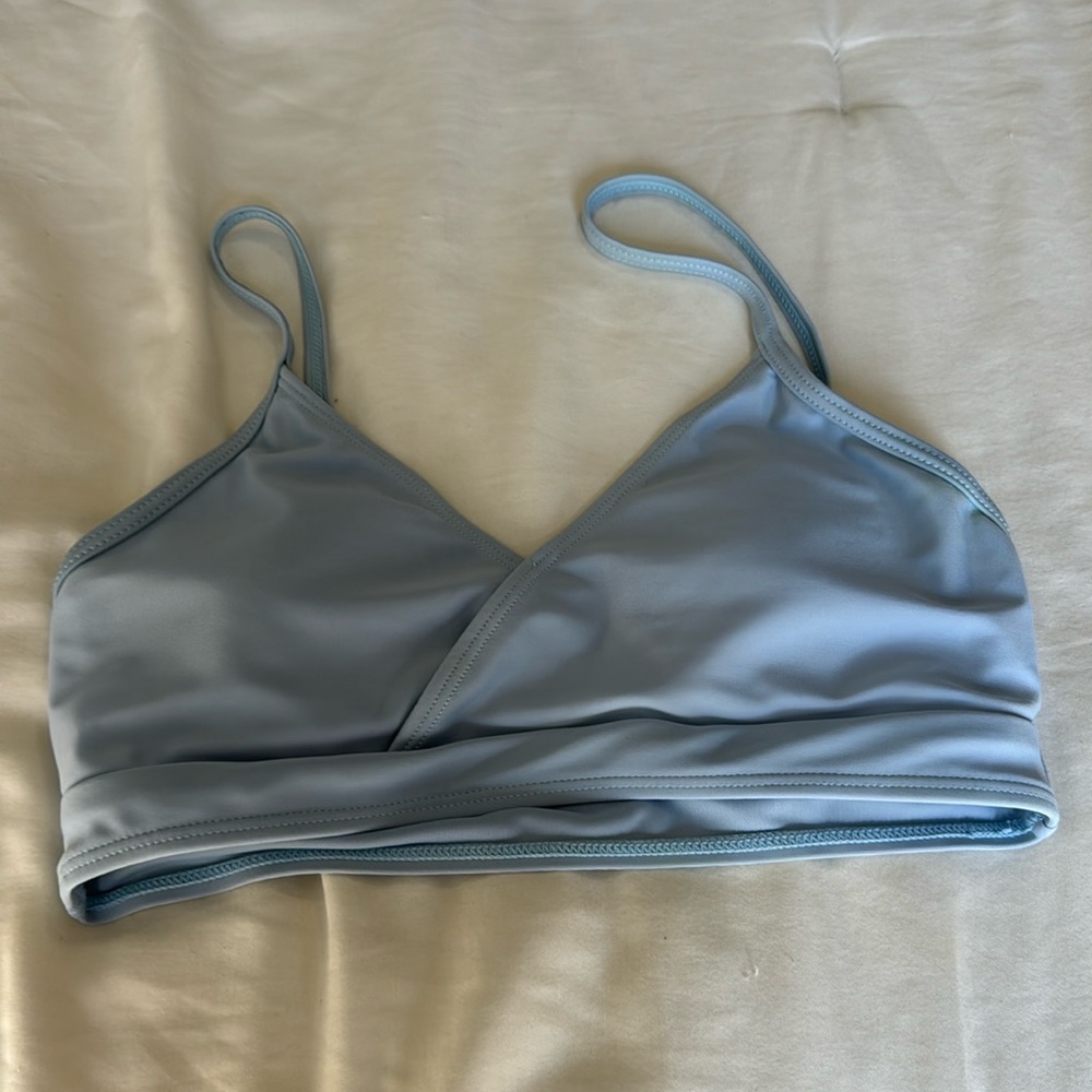 Light blue bikini top